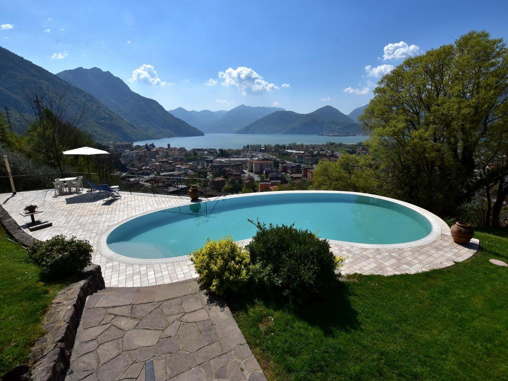 Villa In Pisogne With Pool Garden And Lake View Eksteriør bilde