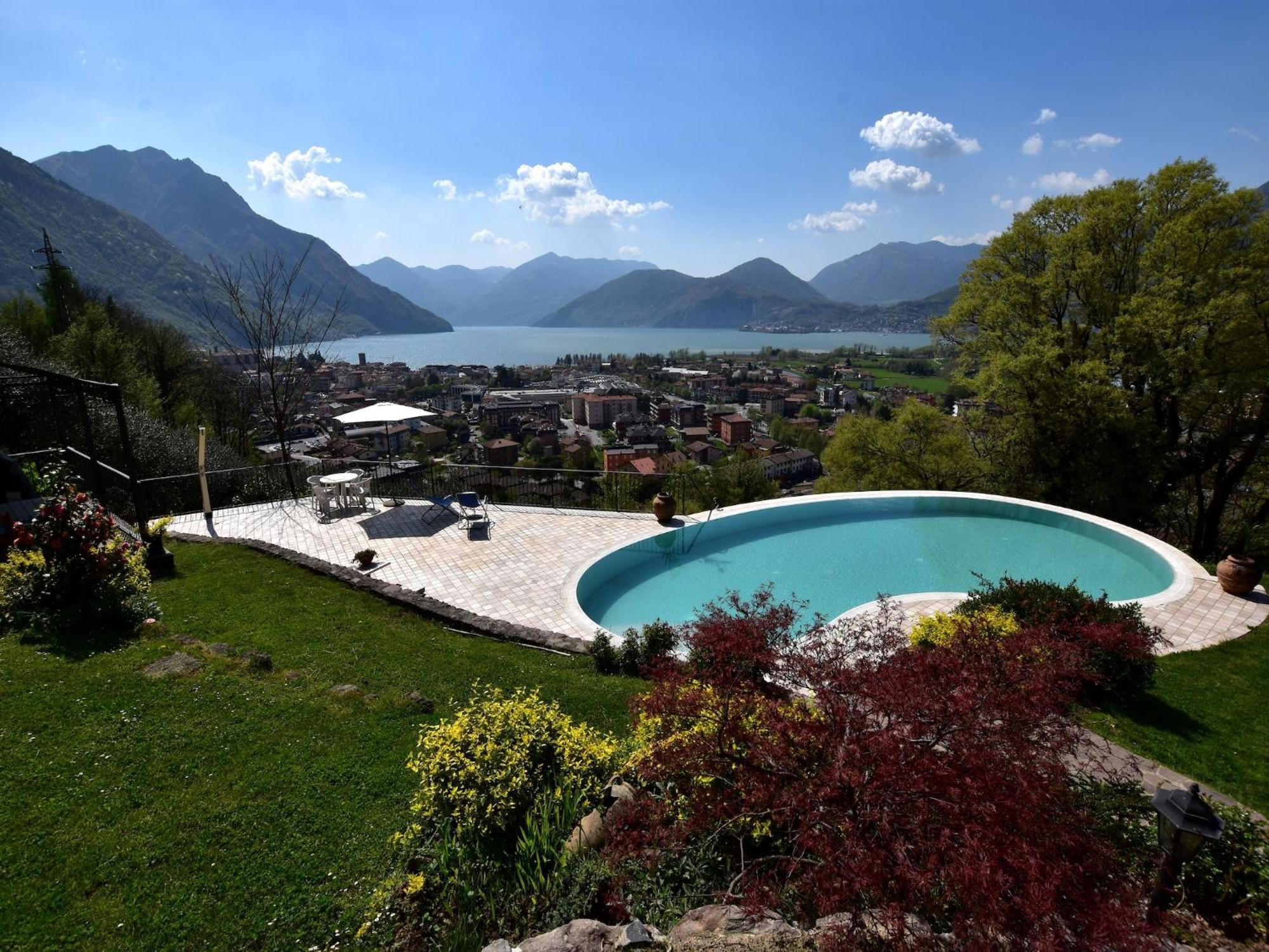 Villa In Pisogne With Pool Garden And Lake View Eksteriør bilde