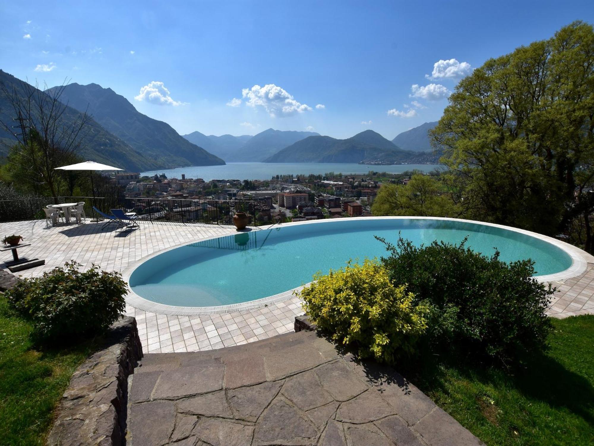 Villa In Pisogne With Pool Garden And Lake View Eksteriør bilde